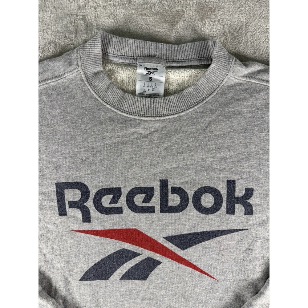 Reebok Grey Long Sleeve Women's Sweatshirt Pullover Size S‎